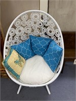 Plastic Mamasan Chair w/Pillows 52"H
