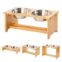 FOREYY Raised Pet Bowls for Cats and Small Dogs, B