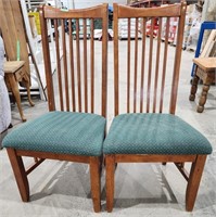 Set wood dinning chairs