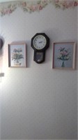 WALL CLOCK AND PICTURES