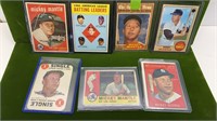 7-AUTHENTIC MICKEY MANTLE TRADING CARDS
