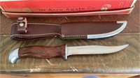Beautiful vintage buck knife, with five inch
