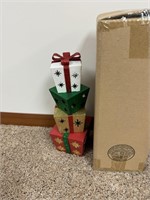 Lighted Christmas boxes