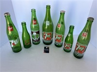 Vintage 7 UP Bottles