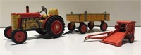 Tin Tractor, Wagon & AC Roto-Baler