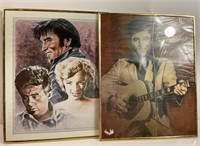 Vintage Elvis posters in Frames