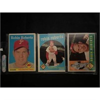 (3) Vintage Crease Free Robin Roberts Cards