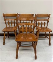 Set of 4 Maple Chairs (One Captain)