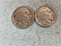 1929S and 1934D Buffalo nickels