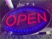 WORKING open sign