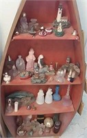 Large Collection of Figurines, Perfume Bottles,
