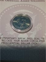 2007 presidential Adams dollar never circulated