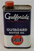 GULF PRIDE OUTBOARD MOTOR OIL U.S. QT. CAN