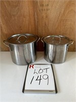 2 Stainless Stockpots