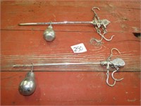 2 CHROME PLATED BAR SCALES