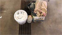 Lot of assorted concrete and mortar mix