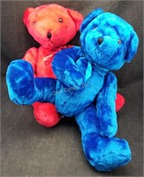 2 New Plush Toys Stuffed Dog & Bear