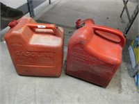 (2) plastic 6 gallon gasoline cans