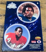 1994 OJ and Floyd Little #5 POG Cards