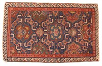 Antique Kuba rug, approx. 3.7 x 5.8