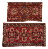 Two Persian scatter rugs, Iran, circa 1960
