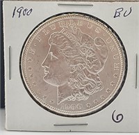 1900 Morgan Silver Dollar-BU