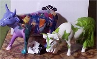 T - 2 COW PARADE FIGURINES (L122)