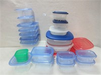 GOOD MIX OF PLASTIC STORAGE CONTAINERS