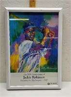 Jackie Robinson CUSTOM FRAMED Litho 14x20 in