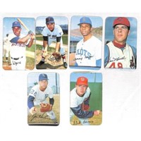 (6) 1971 Topps Supers Baseball Cards
