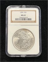 1896 NGC MS 63 Morgan Silver Dollar