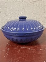 Vintage Pottery Stoneware Casserole Dish