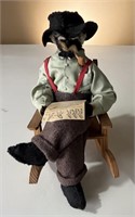 Handcrafted Mountain Man Doll In Rocker