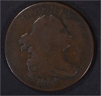 1807 HALF CENT, VG