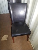 Leatherette chair in 8835