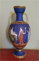 Classical Polychromed Vase, Late 19th Century