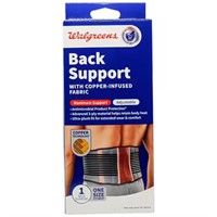 $31  Walgreens Adjustable Back Support Copper