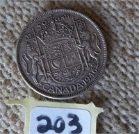 Canadian 1946 Silver Fifty Cents Coin