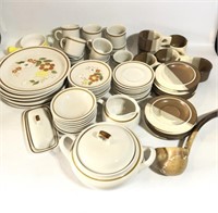 Stoneware Dishes Plates Mugs Butterdish