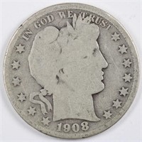 1908 Barber Half Dollar