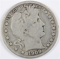 1909 Barber Half Dollar