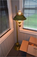 Green Metal Shade  58" Floor Lamp