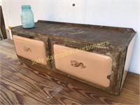 Antique Copper Clad wood stove warmer box
