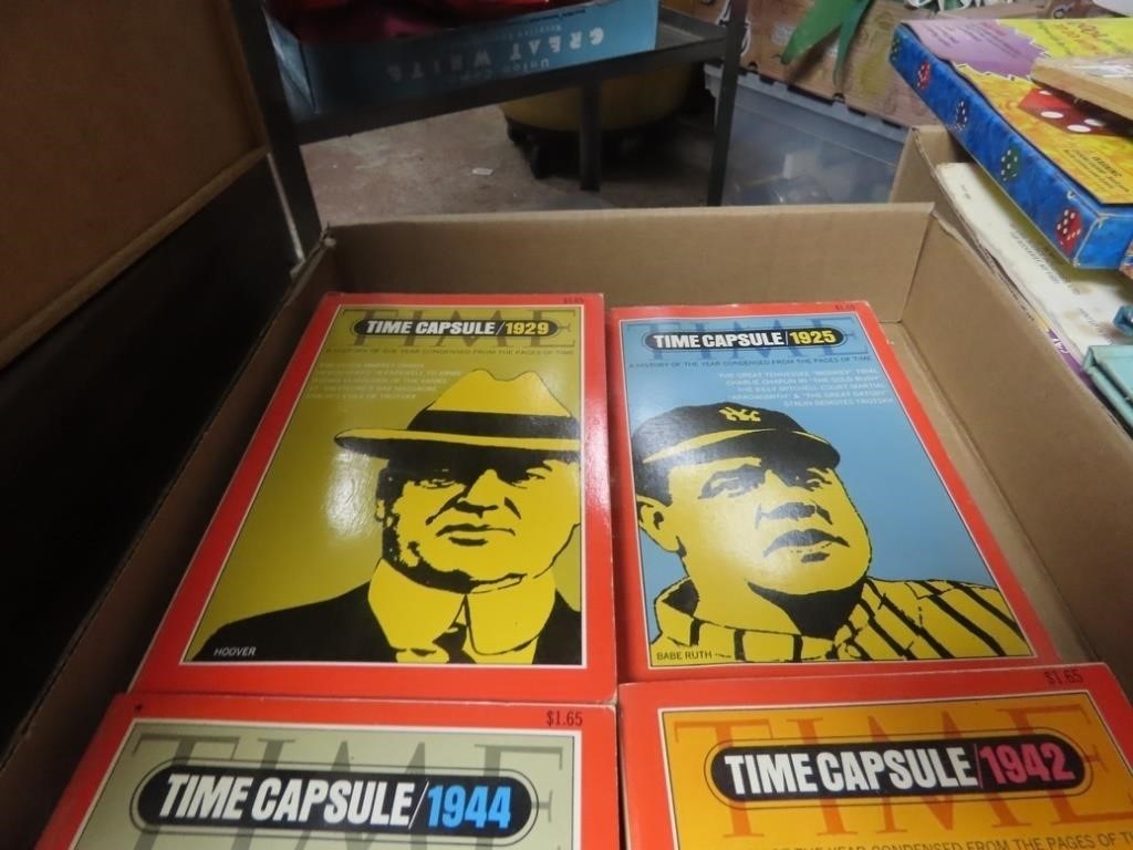 Time capsule book lot.