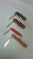 Lot Of 4 Pocket Knives