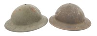 PRE WWII US ARMY M1917A1 COMBAT HELMET LOT OF 2