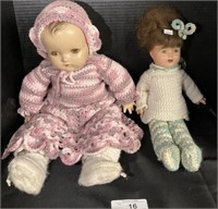 2 Vintage Composition Dolls.
