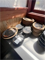 *LOT*(61)CAST-IRON SIZZLING PLATTERS & (27)BOARDS