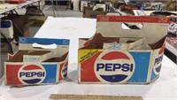 2 Pepsi empty 6pk cardboard carriers