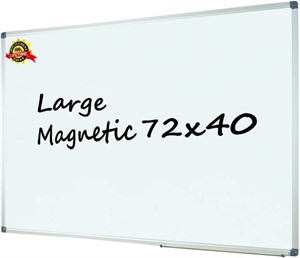 Large 72"" x 40"" Magnetic Dry Erase Board